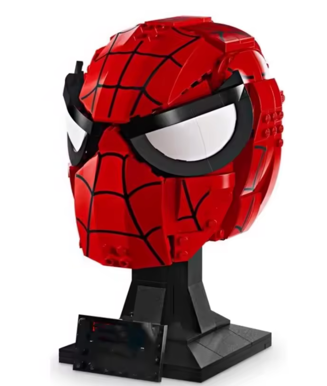 Spider Red Webbed Hero Mask 487 Building Brick Display Model Boxed