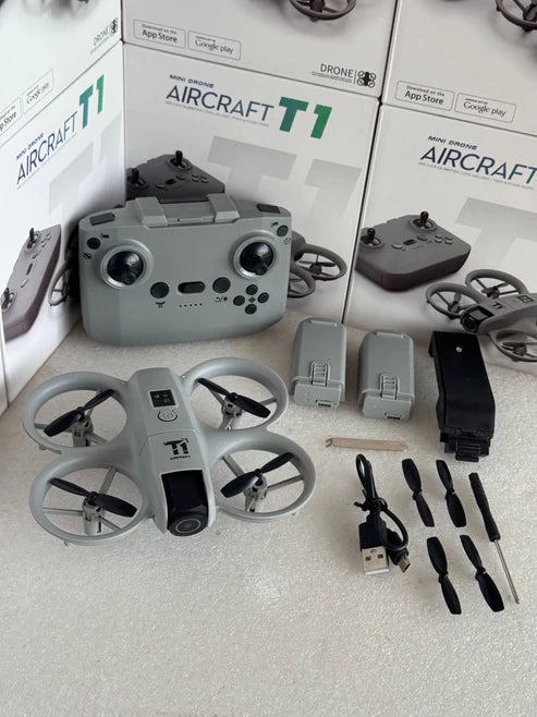 T1 Mini RC Drone with Protective Ducted Fans & Remote Quadcopter