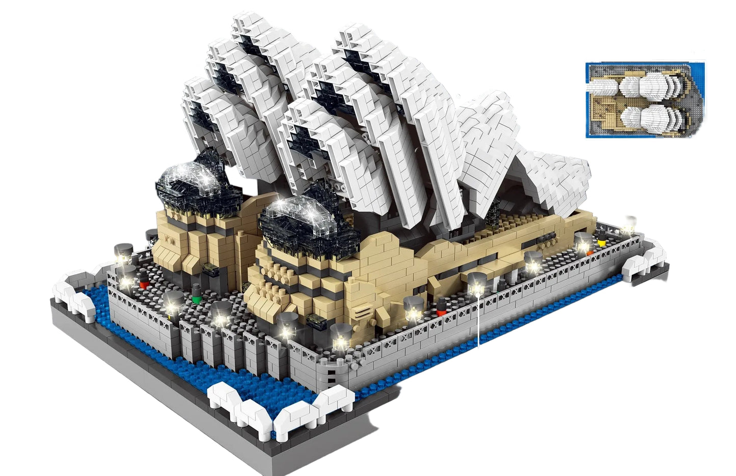 QS08 Sydney Opera House Architecture Building Blocks – 3280pcs Micro Brick Display Set