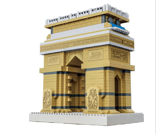 QS08 Arc de Triomphe Paris Landmark 1935pcs Architecture Micro Building Block Set