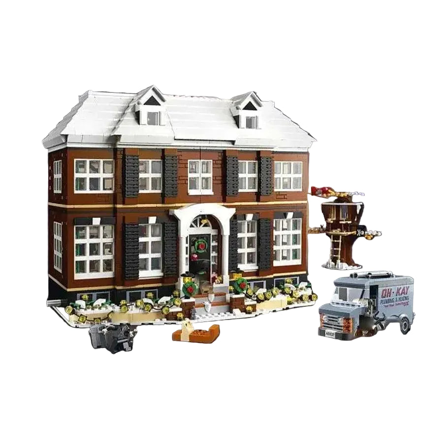 Large Festive Family Home Building Boxed Set 3955pcs Van Figures Alone