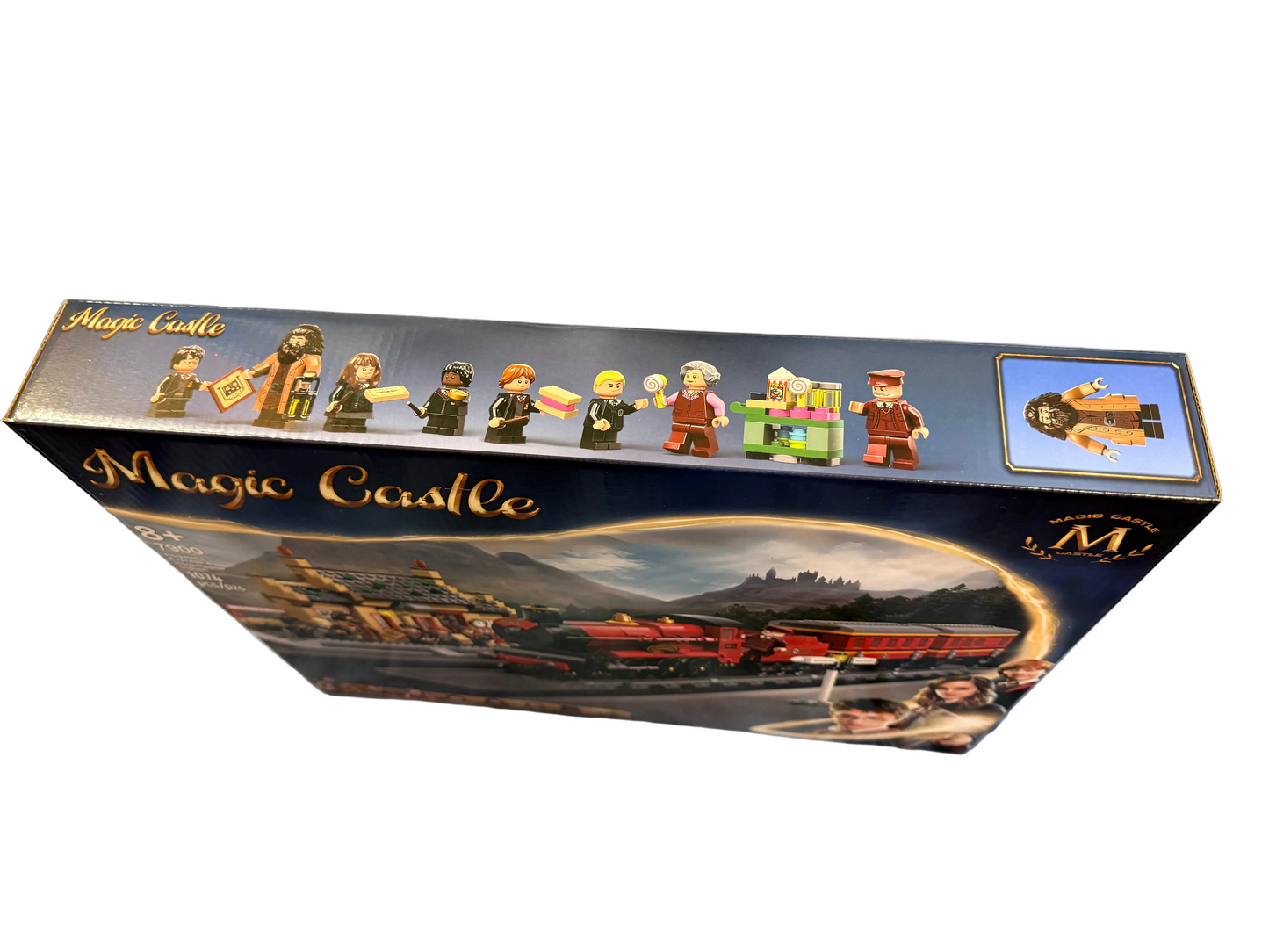 BuildMOC Wizard School Express Train & Station Building Blocks Set 1074+ Pieces HP