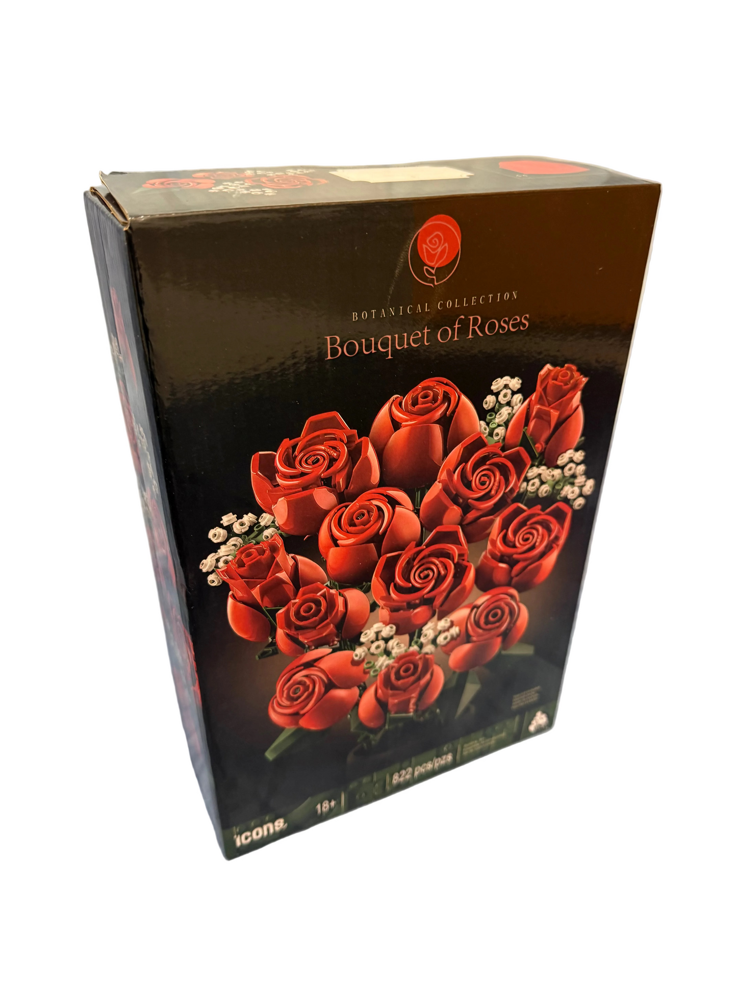 Bouquet of Roses Building Blocks 822pcs Botanical Collection
