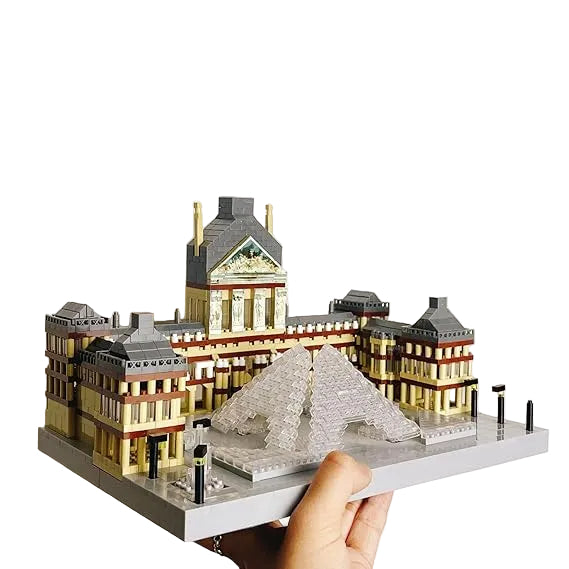 Louvre Museum Micro Assembly Building Set (3000+) Mini Bricks
