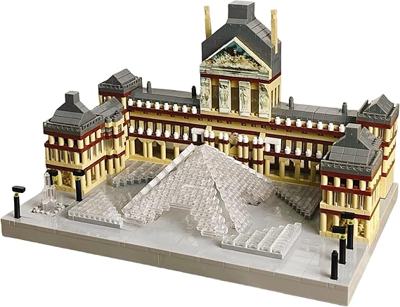 Louvre Museum Micro Assembly Building Set (3000+) Mini Bricks