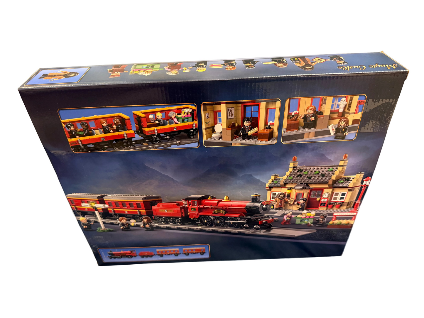 BuildMOC Wizard School Express Train & Station Building Blocks Set 1074+ Pieces HP