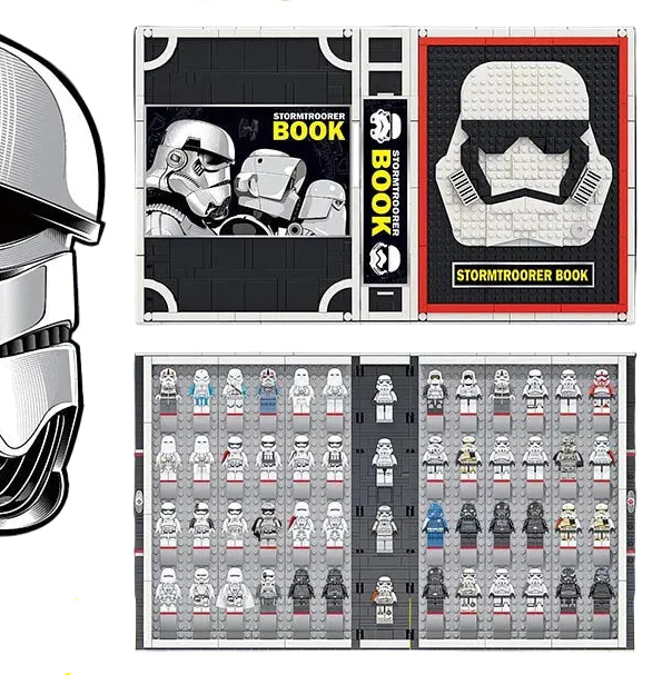 JACK Space Trooper Display Book 2480pc Building Storm 52 Figures J13003