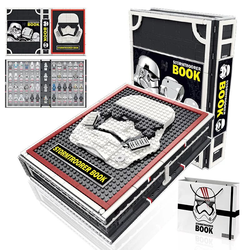 JACK Space Trooper Display Book 2480pc Building Storm 52 Figures J13003