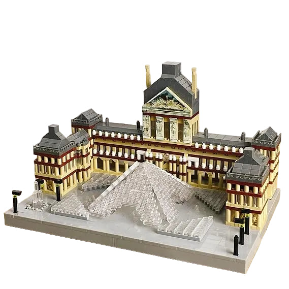 Louvre Museum Micro Assembly Building Set (3000+) Mini Bricks