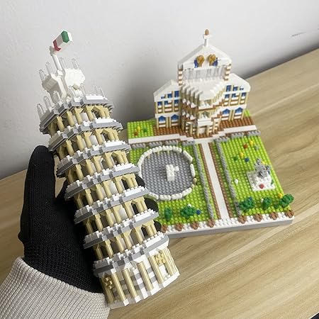 QS08 Leaning Tower of Pisa Landmark Architecture Building Blocks – 2680+ PCS (Microdrill Series)