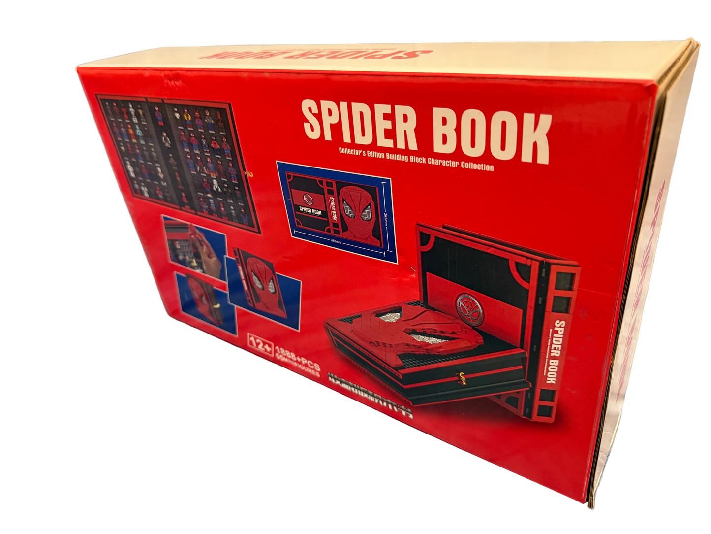 Spider Red Webbed Hero Figure Book 1888pc BuildMOC Set 56 Figures Boxed