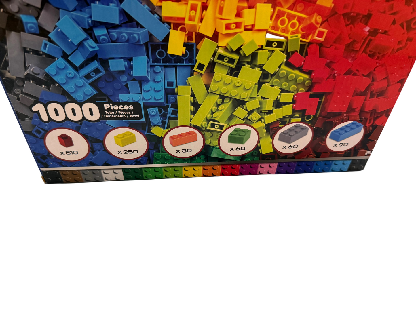 1000-Piece Building Bricks Mixed Pack (ABS) – Multi-Colour Compatible Blocks