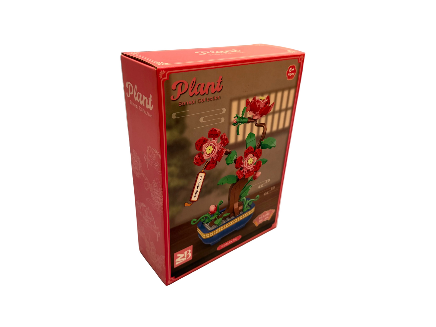 Rose Botanical Bonsai Building Blocks MOC (325 PCS) Gift Flowers