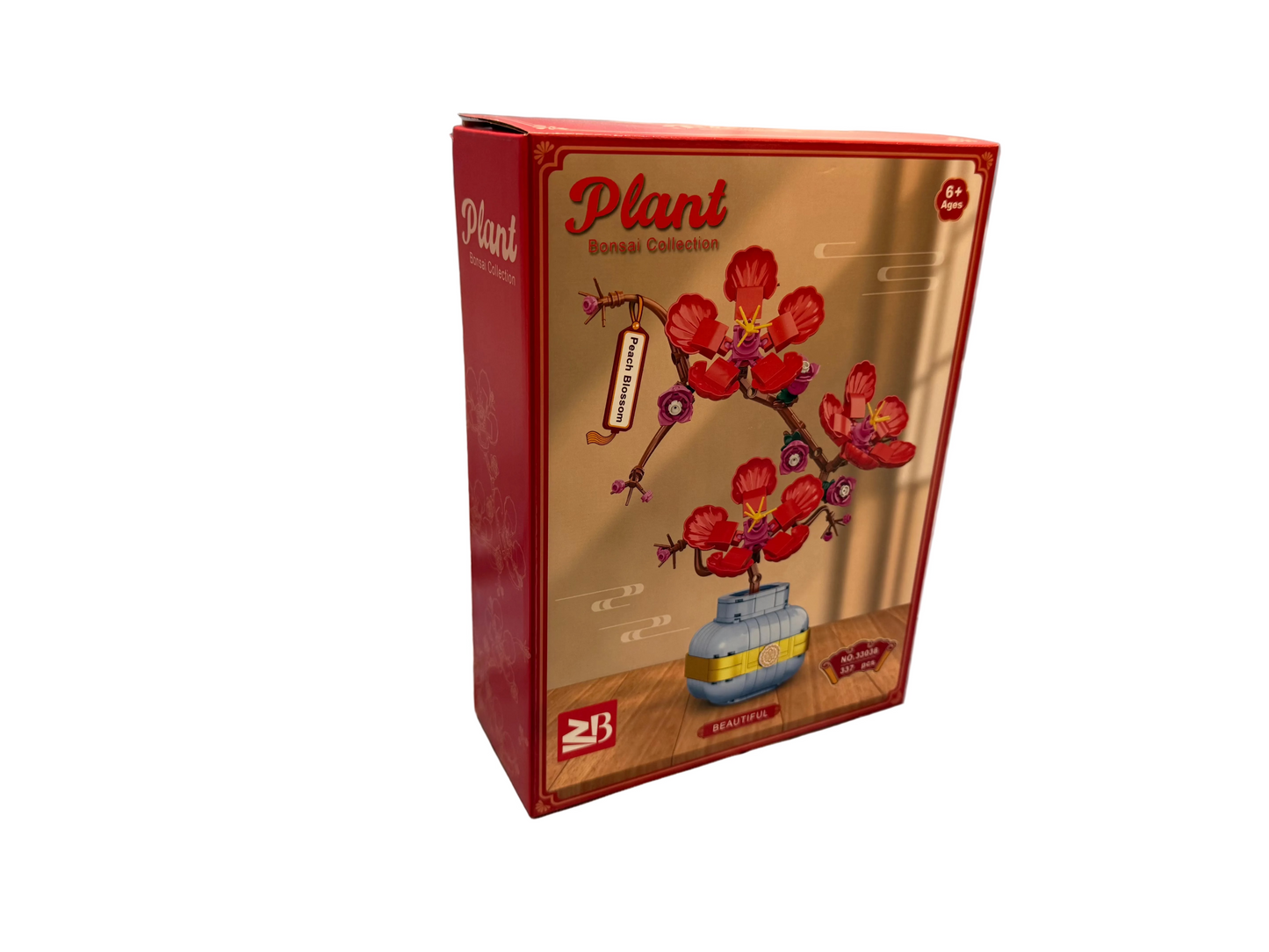 Peach Blossom Bonsai Building Blocks 337pc Botanical Flower Display Gift