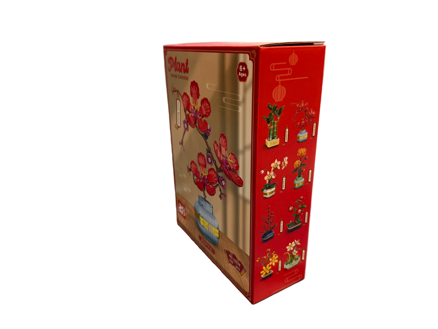 Peach Blossom Bonsai Building Blocks 337pc Botanical Flower Display Gift