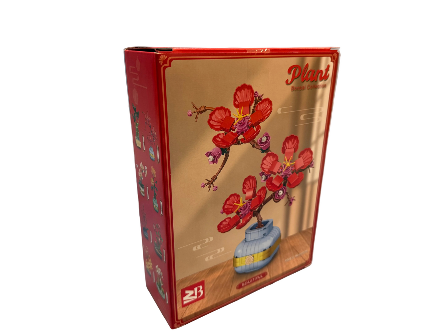 Peach Blossom Bonsai Building Blocks 337pc Botanical Flower Display Gift