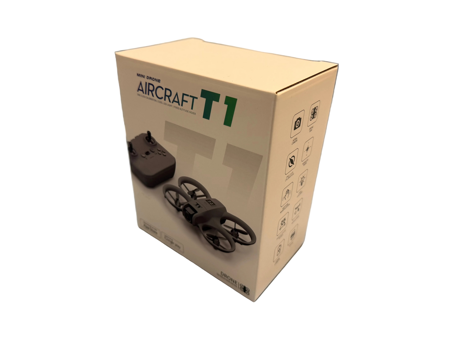 T1 Mini RC Drone with Protective Ducted Fans & Remote Quadcopter
