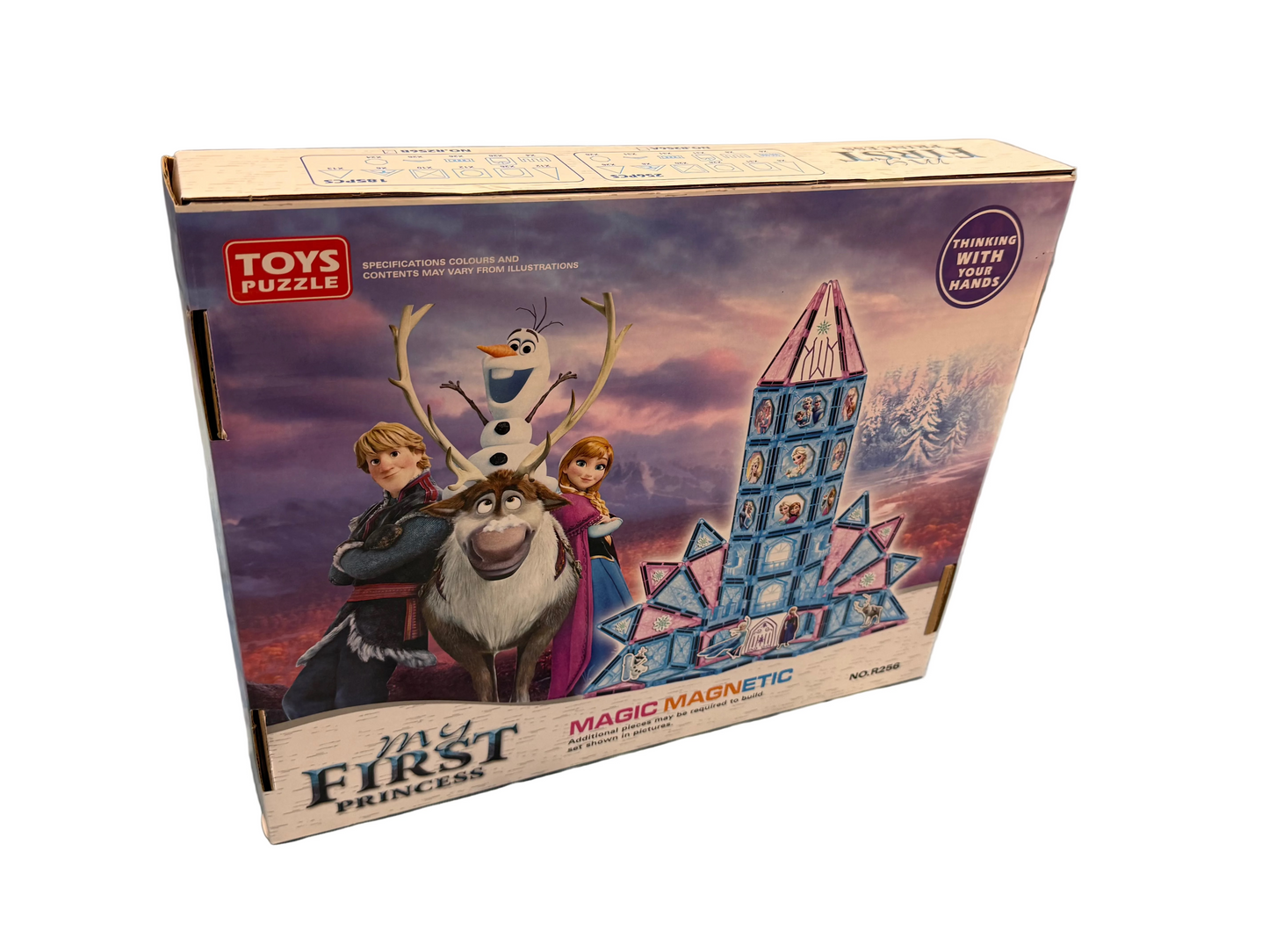 Magic Magnetic Tiles Variety Blocks Princess Frozen 185 Pieces Magna Large Set