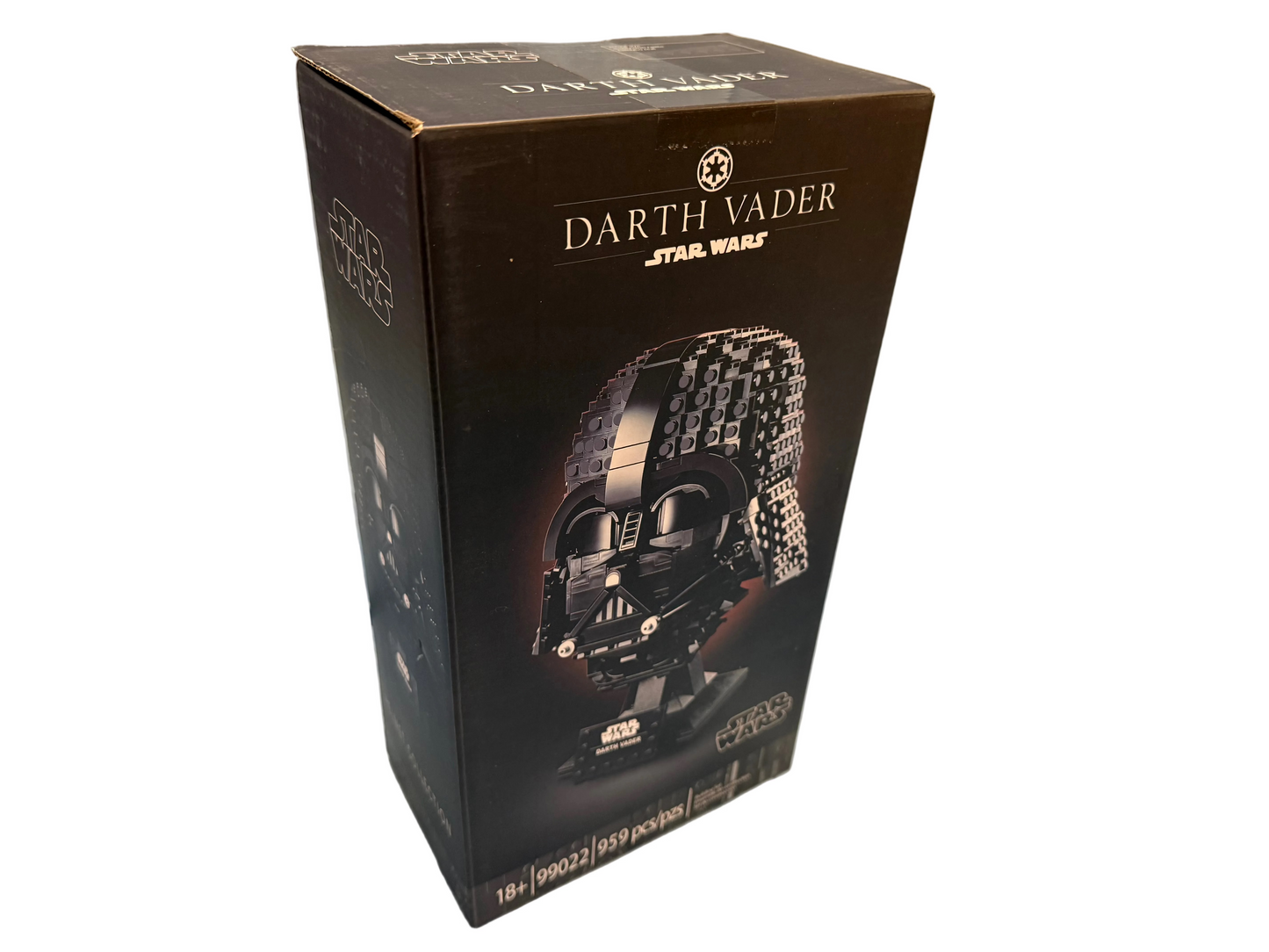 Black Space Warrior Helmet 834 pcs Building Brick Display Model Boxed
