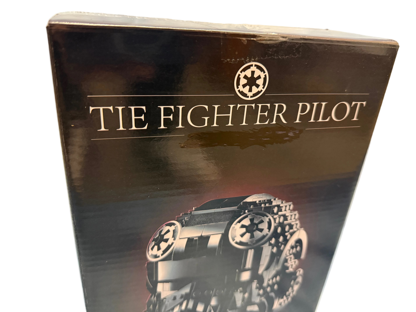 Black Space Fighter Pilot Helmet 724pc Building Brick Display Model