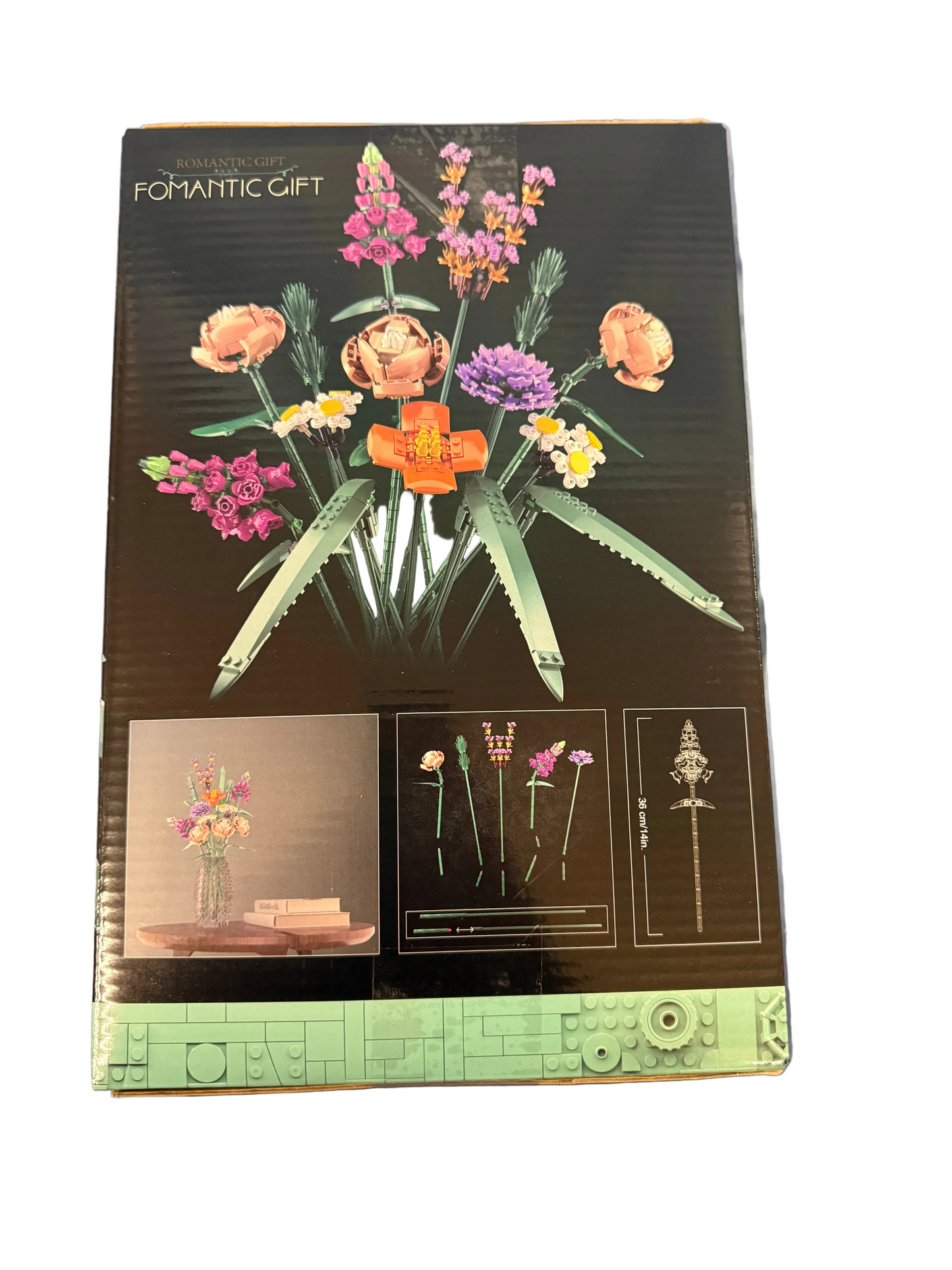 Wildflower Bouquet Flowers Building Blocks 756pcs Botanical Collection