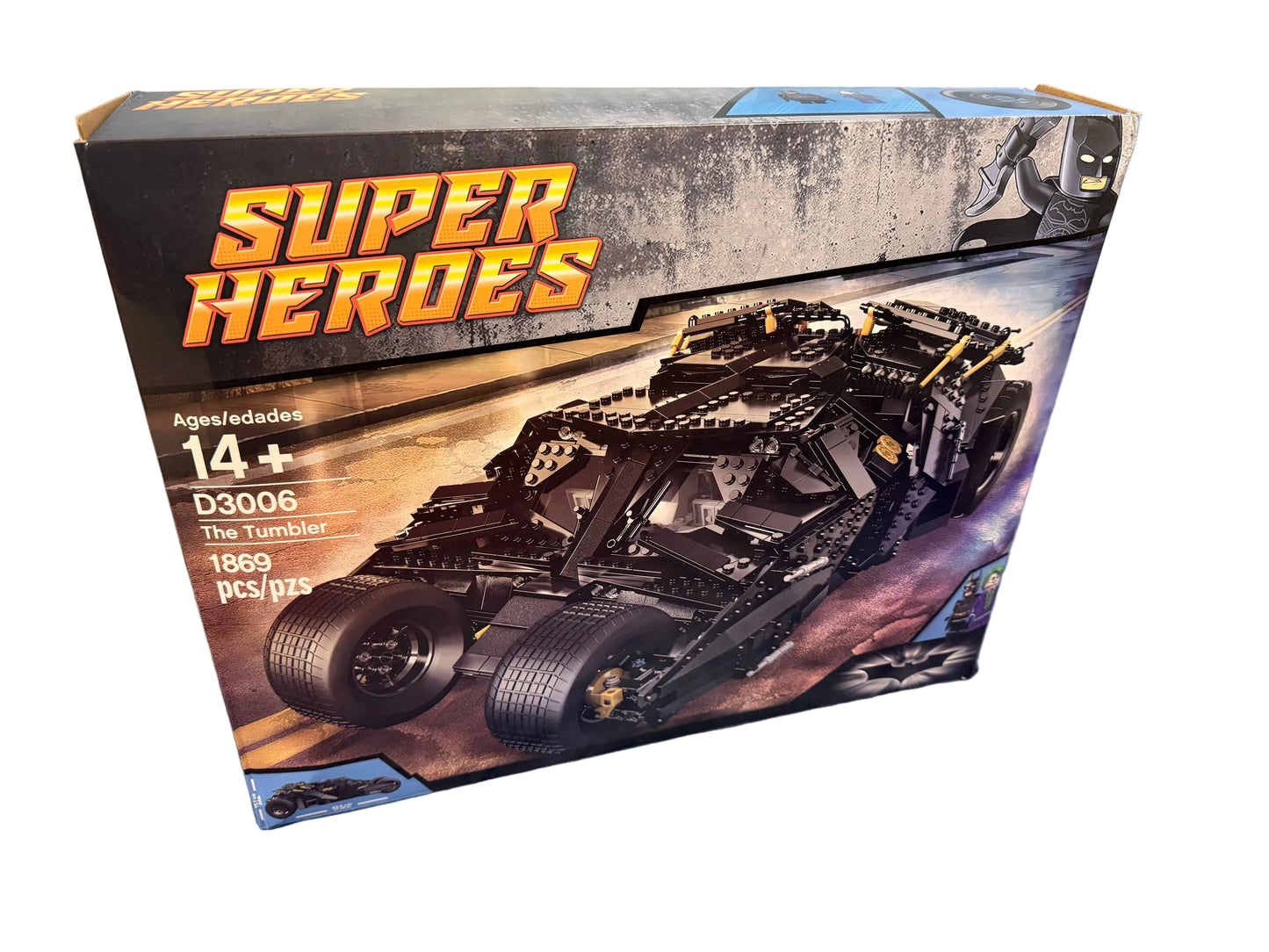 BuildMOC Black Armoured Tactical Vehicle 1869pc Building Brick Display Model Boxed