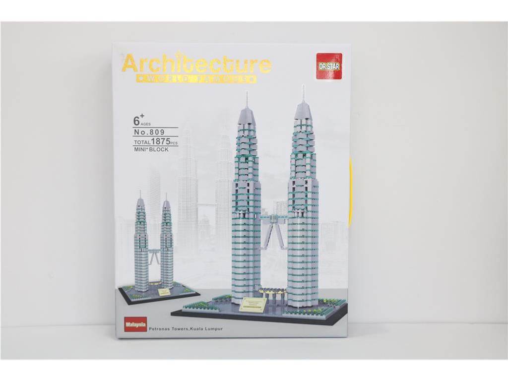 Petronas Twin Towers Landmark Architecture Micro Building Blocks (1875 Pieces+)