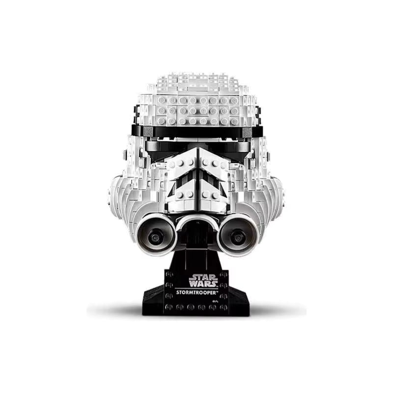 White Space Trooper Helmet 647 pcs Building Brick Display Model Boxed