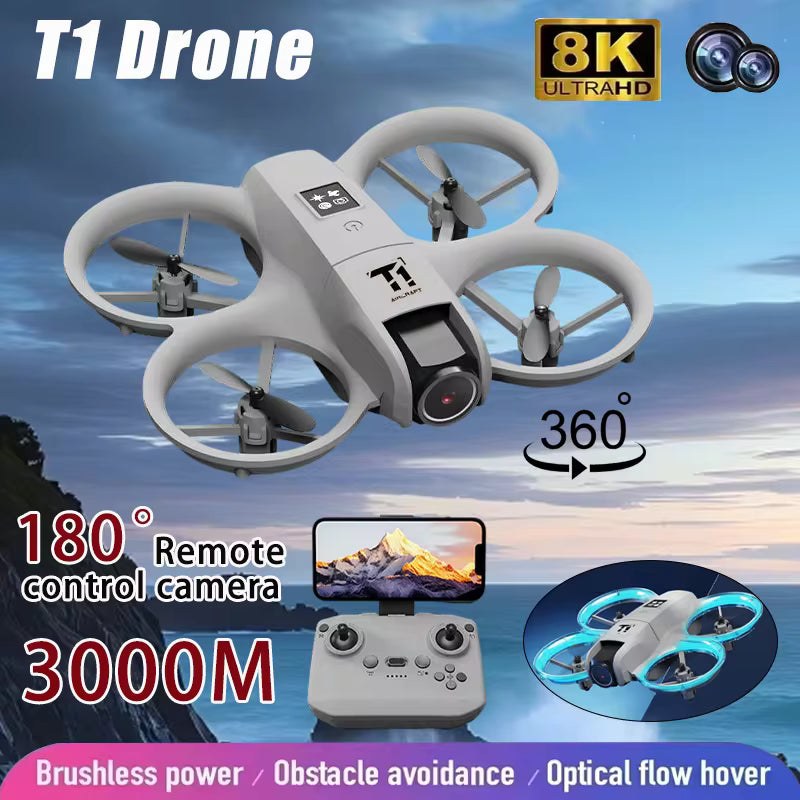 T1 Mini RC Drone with Protective Ducted Fans & Remote Quadcopter