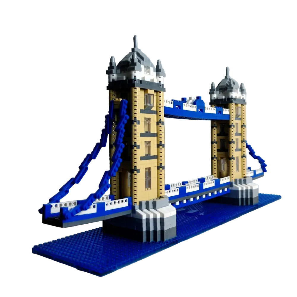 QS08 London Tower Bridge Micro-Drilled Build Blocks Assembly Set (2300+ Pieces)