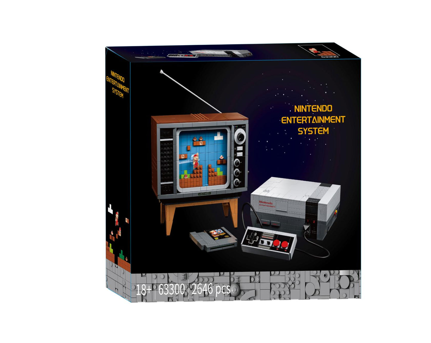 Nintendo Entertainment System Building Blocks Super Mario 2646pcs MOC