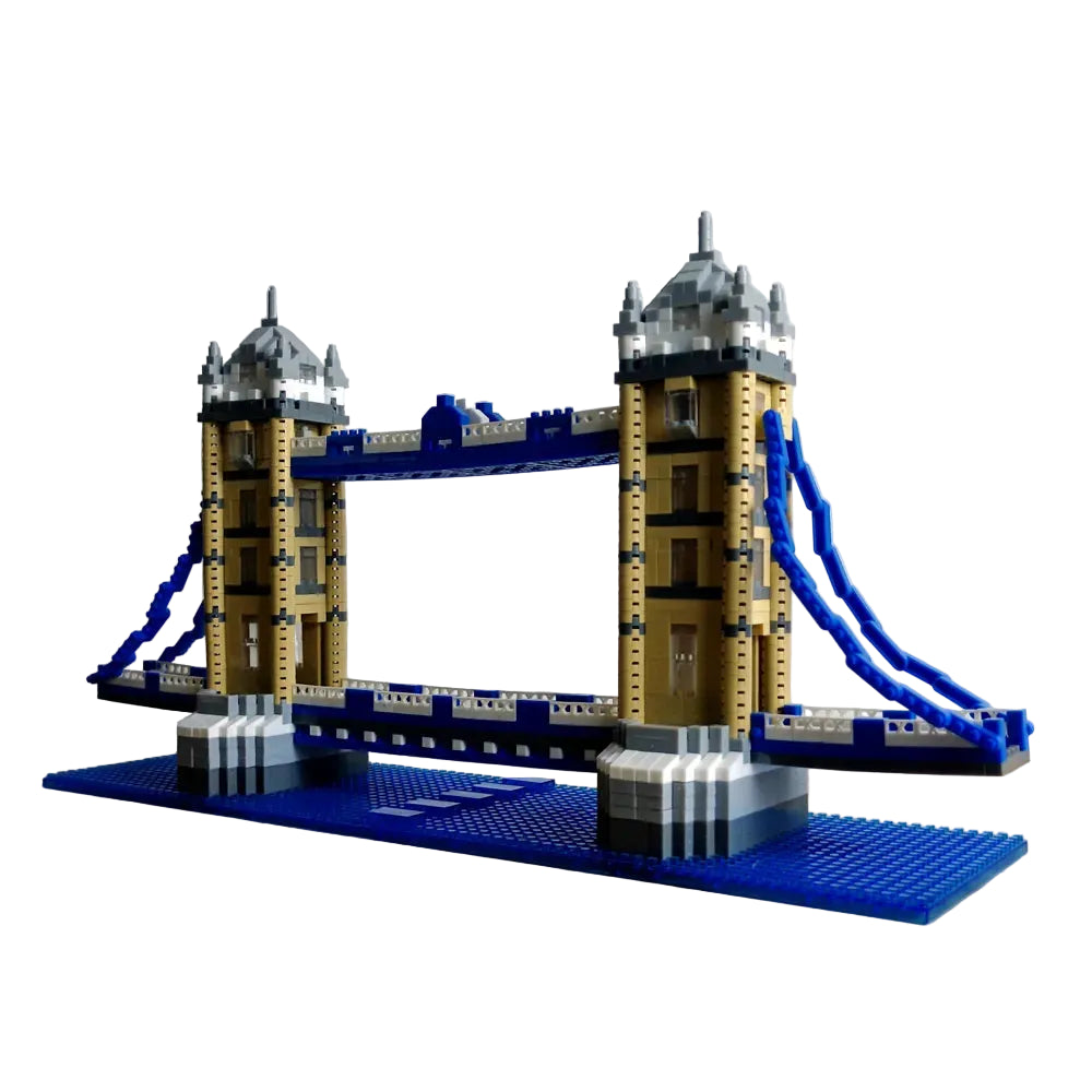 QS08 London Tower Bridge Micro-Drilled Build Blocks Assembly Set (2300+ Pieces)