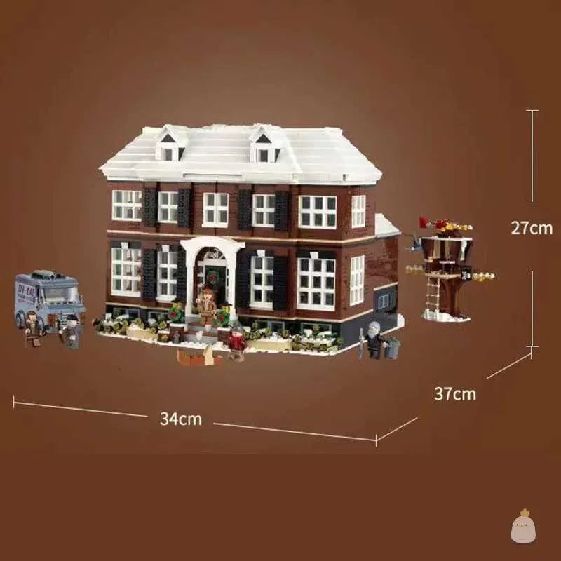 Large Festive Family Home Building Boxed Set 3955pcs Van Figures Alone