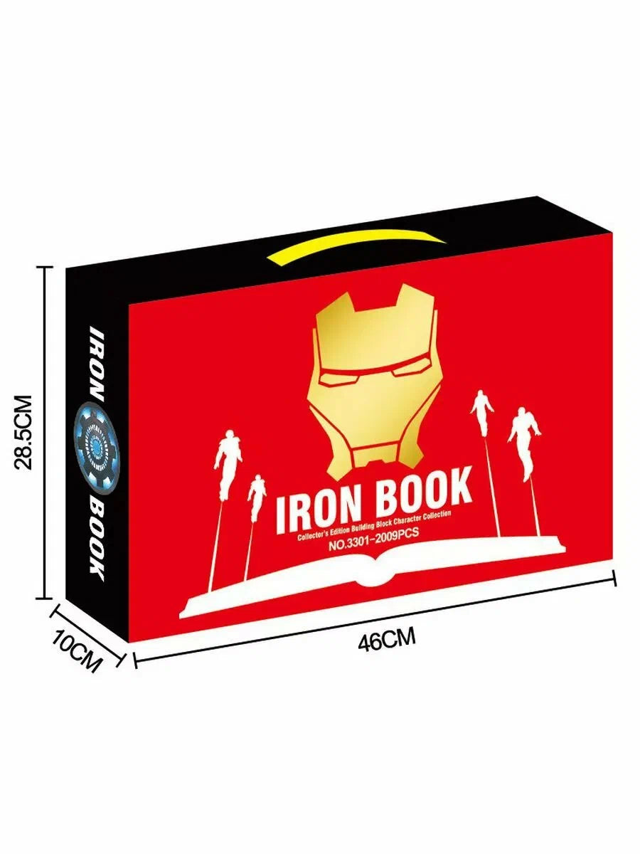 Iron Hero Display Book 3301 Building Set 2009pc 55 Figures Boxed