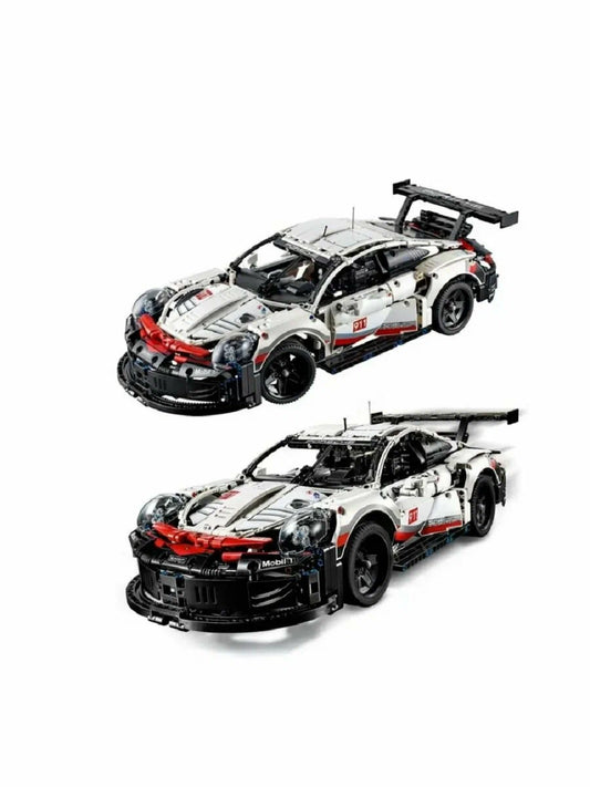 Porsche RSR Racing Car 1768pc Mechanical Building Set Boxed
