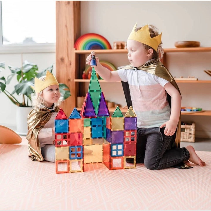 Diamond Pattern Magnetic Tiles Building Blocks 100pcs Kids Creative Tiles Set Gift