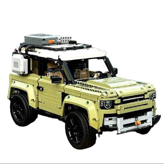 Olive Green 4x4 Off-Road Vehicle 2573pc Mechanical Building Set Boxed Land