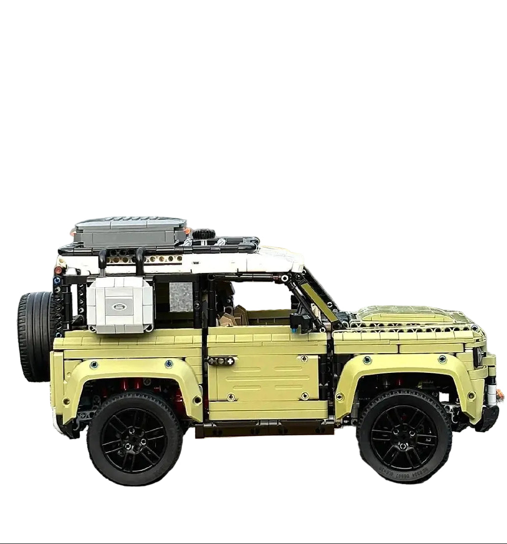 Olive Green 4x4 Off-Road Vehicle 2573pc Mechanical Building Set Boxed Land