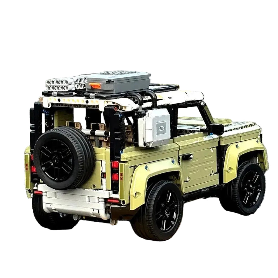 Olive Green 4x4 Off-Road Vehicle 2573pc Mechanical Building Set Boxed Land