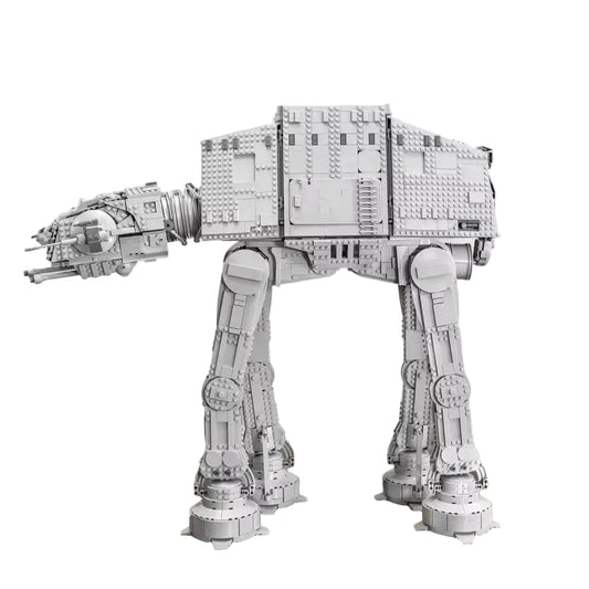 Heavy walker collector-scale 6,785-piece building block model – side view
