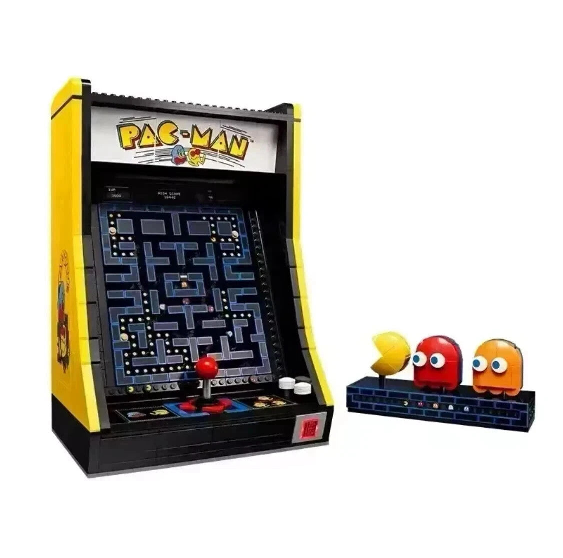 PAC-MAN Retro Arcade Cabinet Building Set 2651pcs Display Model Boxed