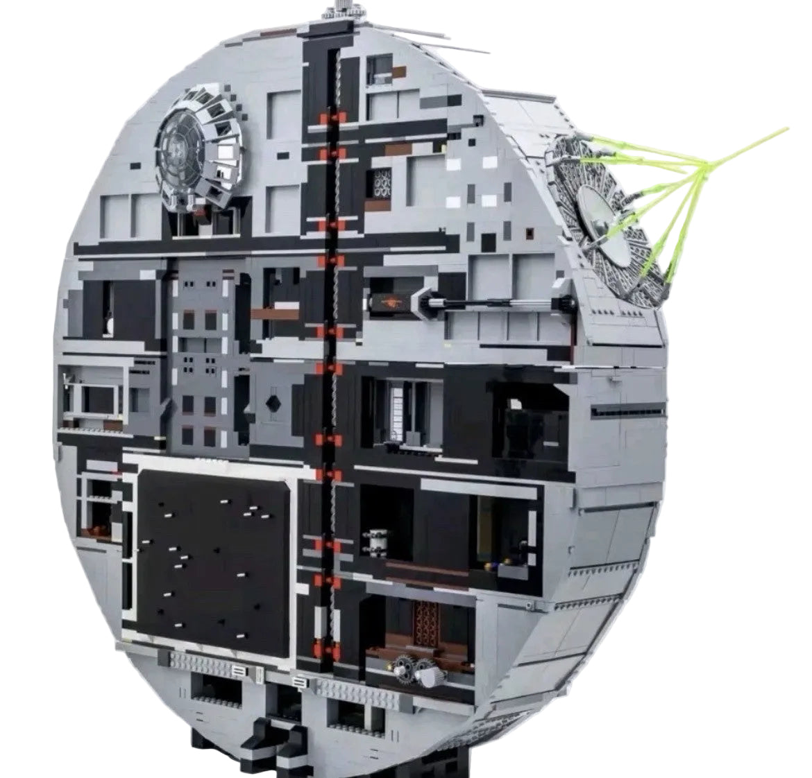Large Multi-Level Sci-Fi Space Station 9023pcs Building Set Figures Boxed