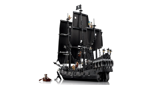 Black Pirate Ship Building Blocks Set 2862pcs Large Display Model Boxed