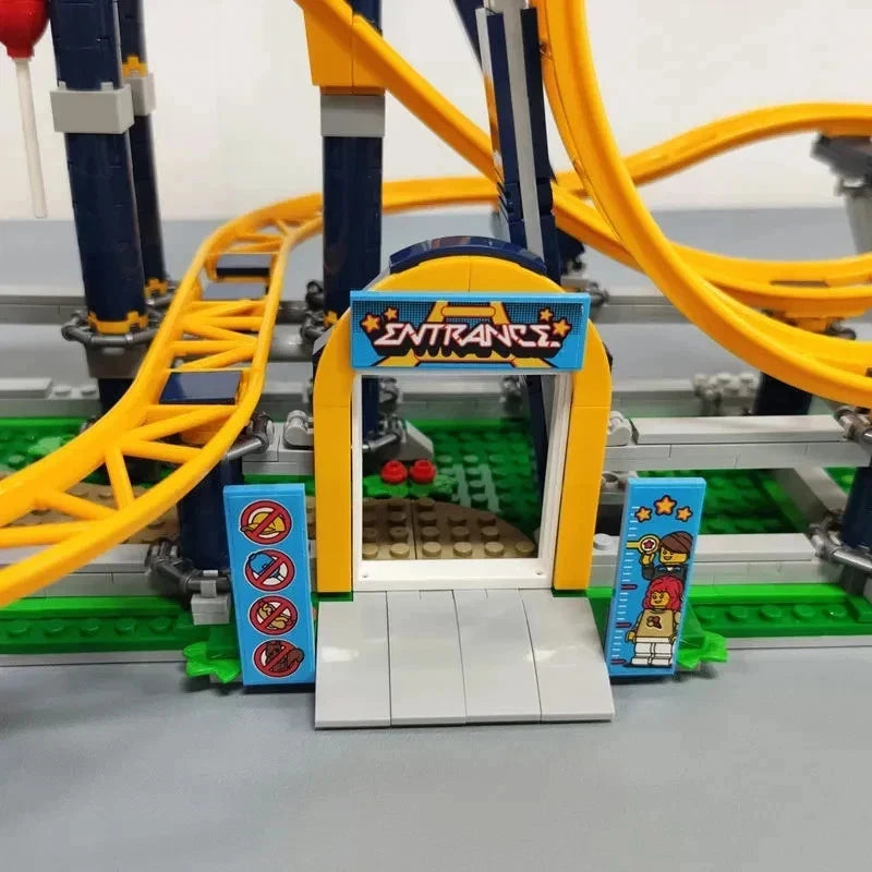 Roller Loop Coaster Fairground Set 3756 Pieces Boxed