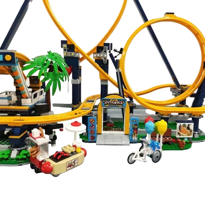 Roller Loop Coaster Fairground Set 3756 Pieces Boxed