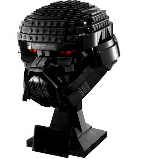 Black Sci-Fi Armoured Helmet 693pcs Building Brick Display Model Boxed