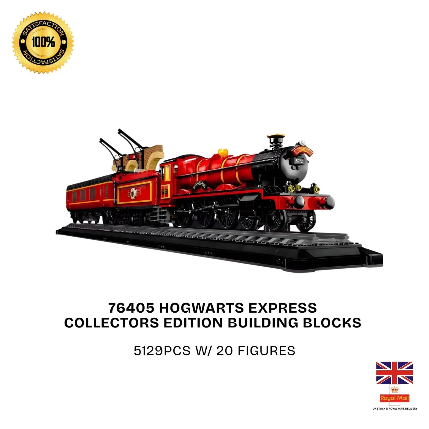 Train Express MOC 76405 Edition Building Blocks 5129pcs w/ 20 Figures