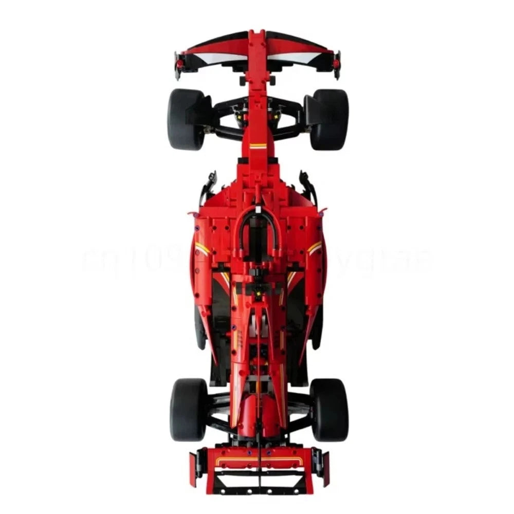 Red Ferrari F1 Race Car Building Blocks Set 1361pcs Boxed Display Model 42207