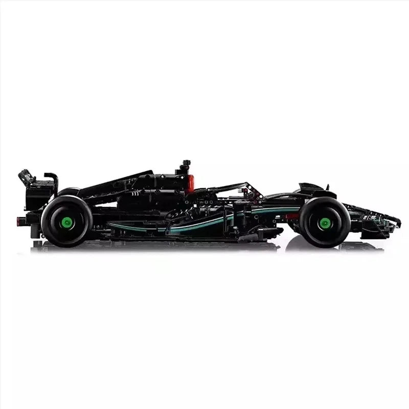 Black F1 Race Car Building Blocks Set 1642pcs 1:8 Display Model Boxed