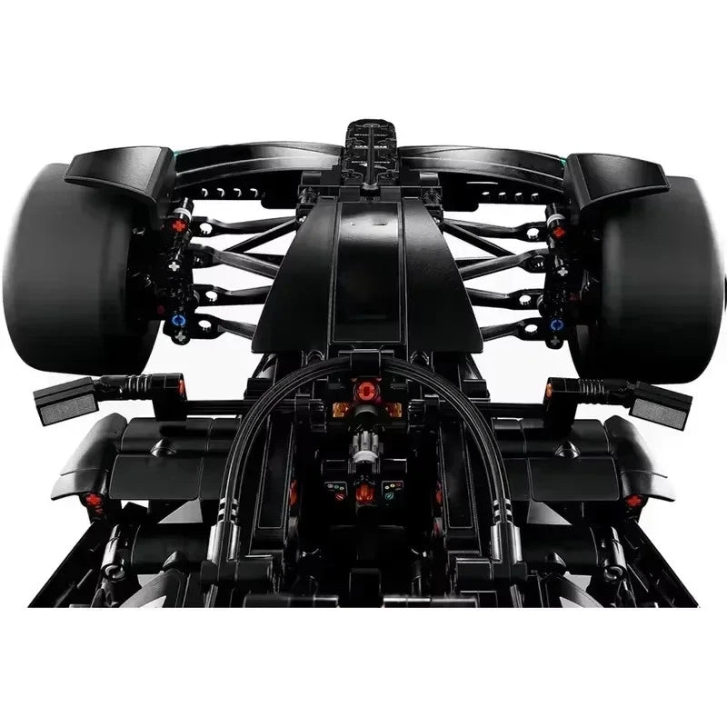 Black F1 Race Car Building Blocks Set 1642pcs 1:8 Display Model Boxed